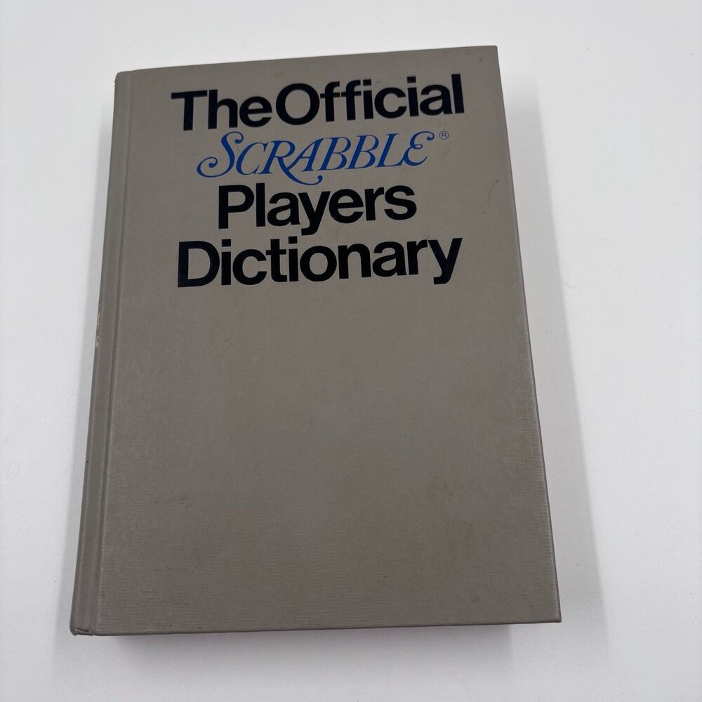 Vintage Official Scrabble Players Dictionary 1st Edition 1978 Hardcover Book